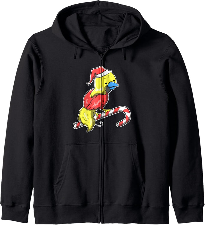 Weihnachtsvögel des Paradieses Bild Kapuzenjacke