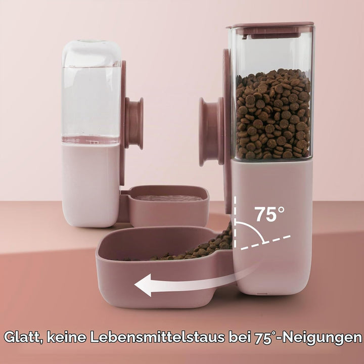 HENYEER Automatischer Futter und Wasserspender für Haustiere,Hängend Futterspender, Automatischer Fu