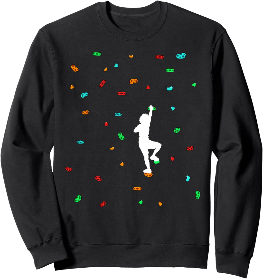 Bouldern Klettern Sportklettern Bergsteigen Kletterhalle Sweatshirt