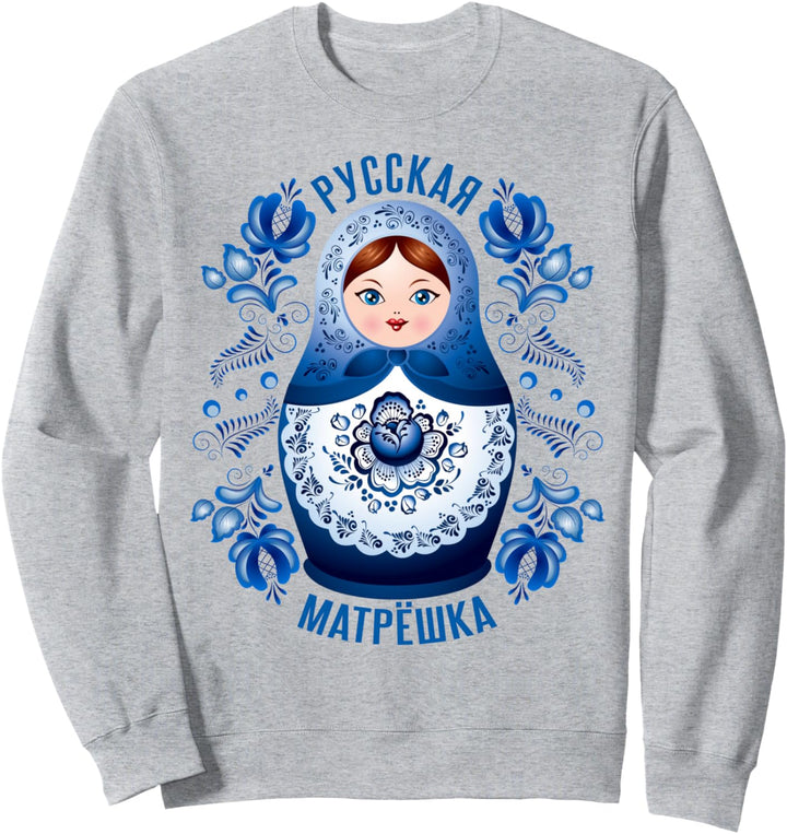 Matrjoschka Matroschka Russische Puppen aus Gschel Gzhel Sweatshirt