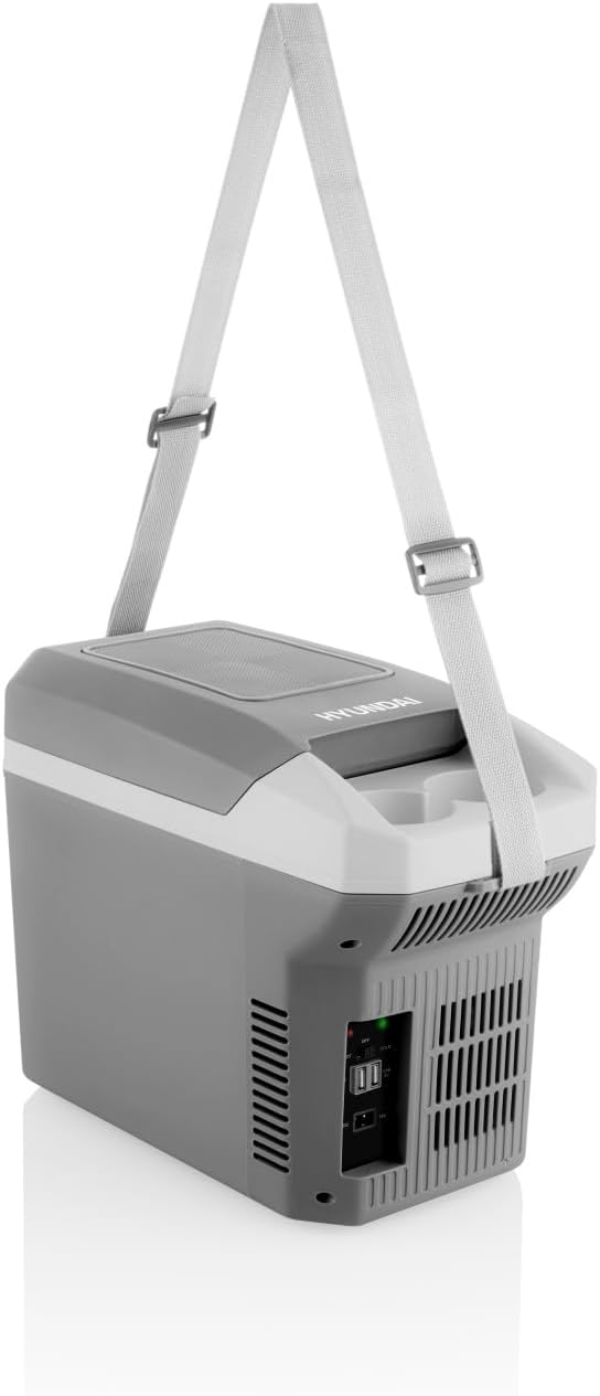 MC08 Mini-Kühlbox mit Heizfunktion I 8L Auto-Kühlbox I 12V I USB-Anschlüsse I leise (35 dB) I Anti-R