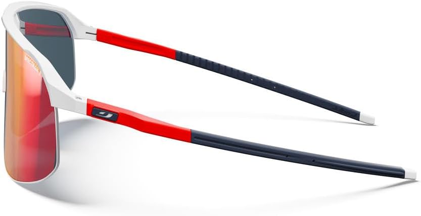 Julbo Unisex Density Sunglasses Einheitsgrösse Weiss / Fluo Orange / Blau, Einheitsgrösse Weiss / Fl