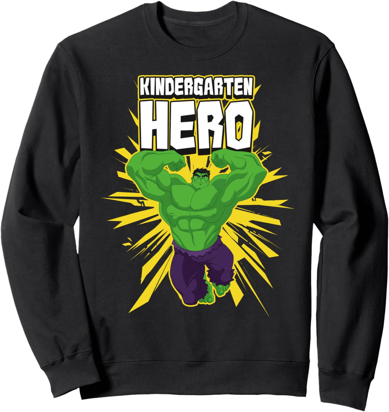 Marvel The Incredible Hulk Kindergarten Hero School Text Sweatshirt