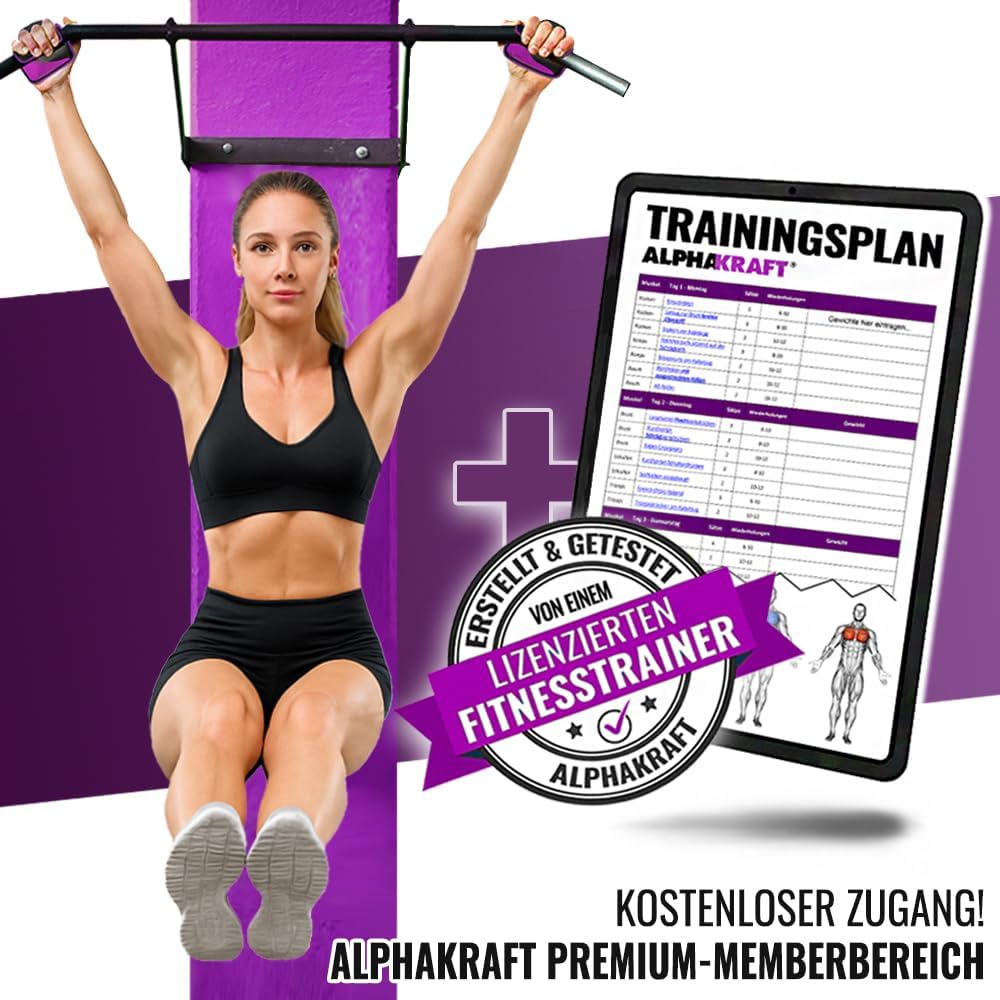 ALPHAKRAFT® Griffpolster Kraftsport [1 Paar] | Griffpads Krafttraining & Grip Pads Gym | rutschfeste