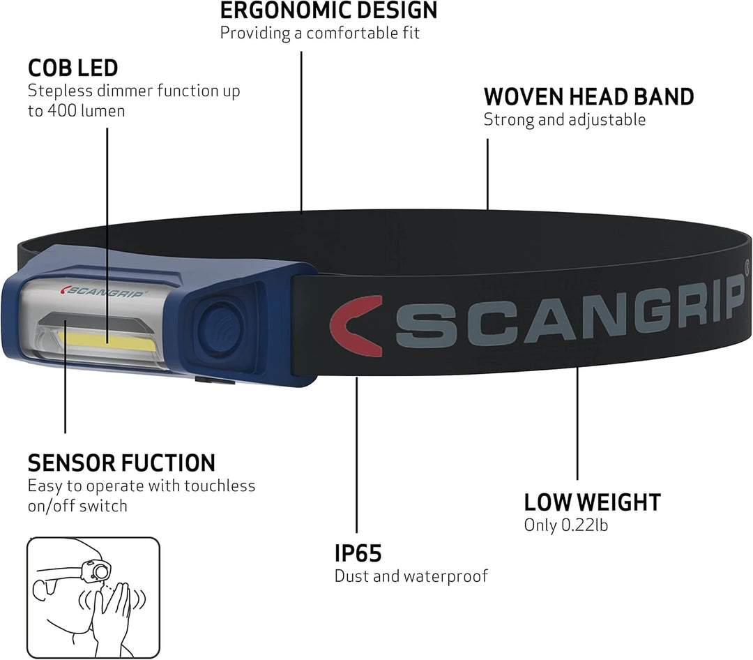 Knipex Lámpara frontal Scangrip I-VIEW, 35626