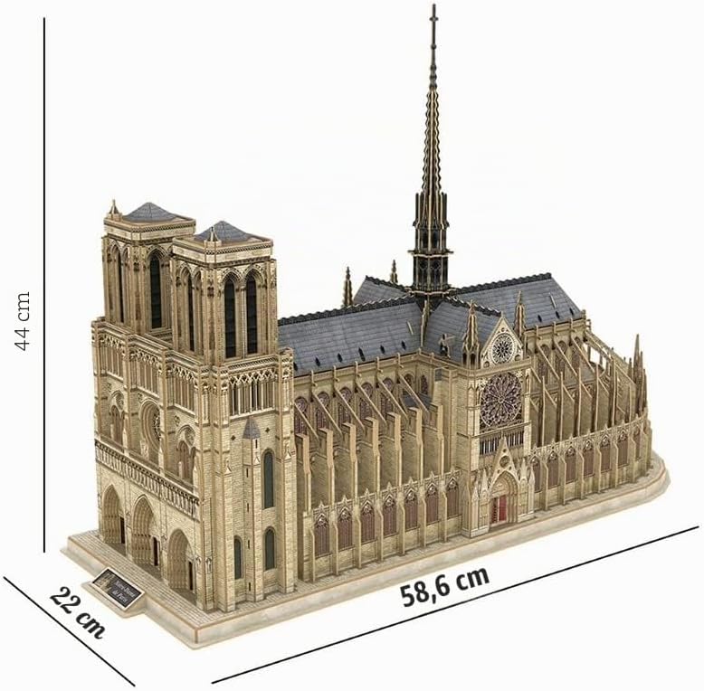 Modellbau Erwachsene - Kathedrale Notre Dame XL | Bausatz Erwachsene | Modelbau 293 Teile | Bausätze