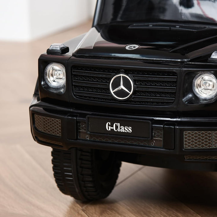 HOMCOM Rutschauto mit Schiebstange Mercedes-Benz G350 Rutschfahrzeug mit Lenkrad 3-in-1 Schiebeauto