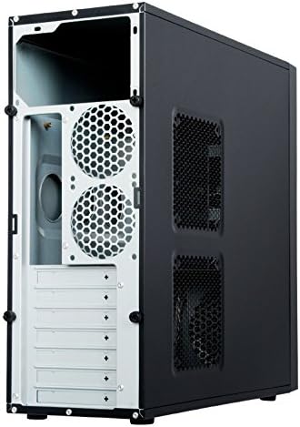 Chieftec HQ-01B Midi-Tower schwarz, PC-Gehäuse, ATX, Micro-ATX, für Haus/Büro, 0,6 mm