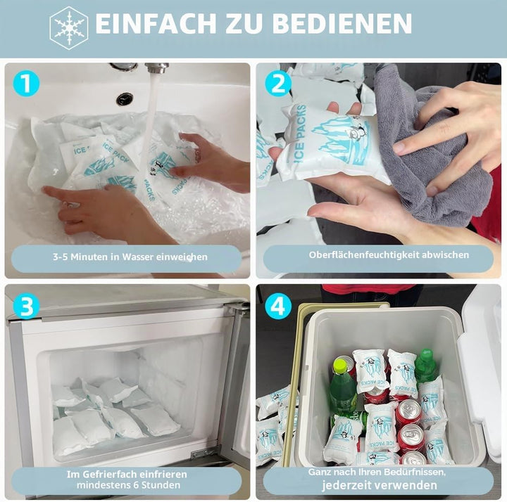 World-Bio 50PCS Eisbeutel für den Versand, Kühlakkus für Transport&Gefrierschränke - Geeignet für Lu