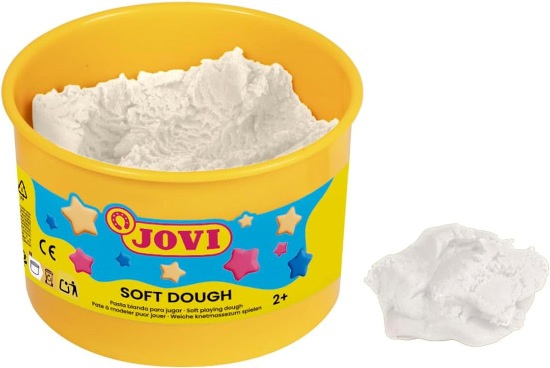 Jovi Blandiver Neon Knete, extra weiche Knetmasse in leuchtenden Farben für Kinder ab 2 Jahren, gelb