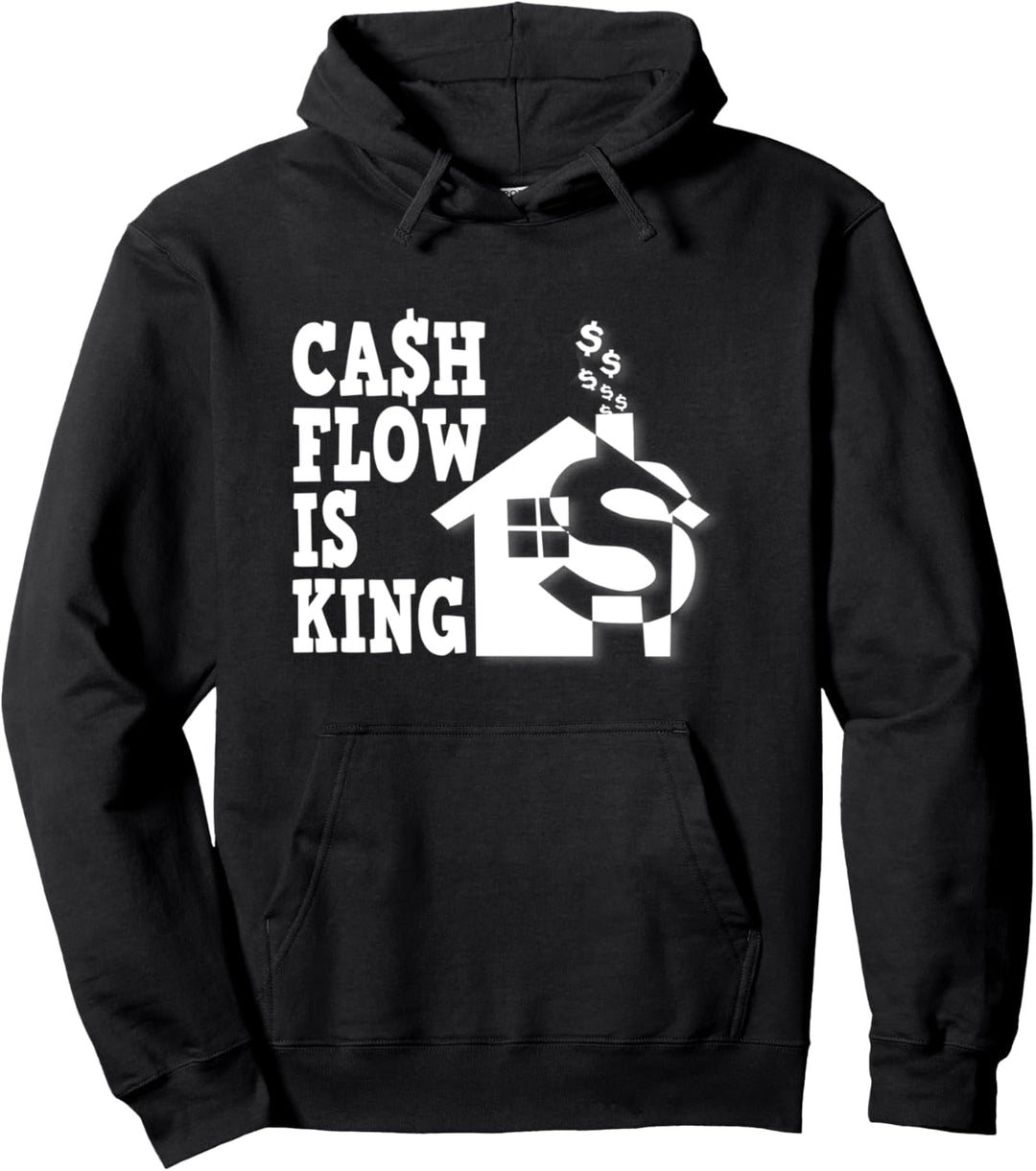 Immobilien Investor Cashflow is King lustiger Spruch Haus Pullover Hoodie