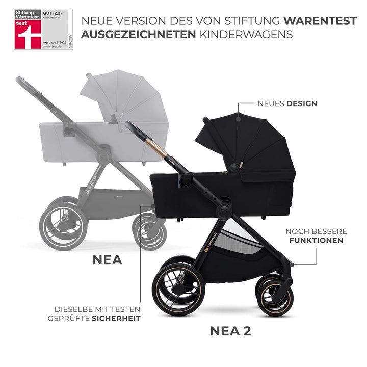 Kinderkraft NEA 2 Kinderkraft buggy von Geburt bis 22 kg, Zusammenklappen mit einer Hand, Liegeposit