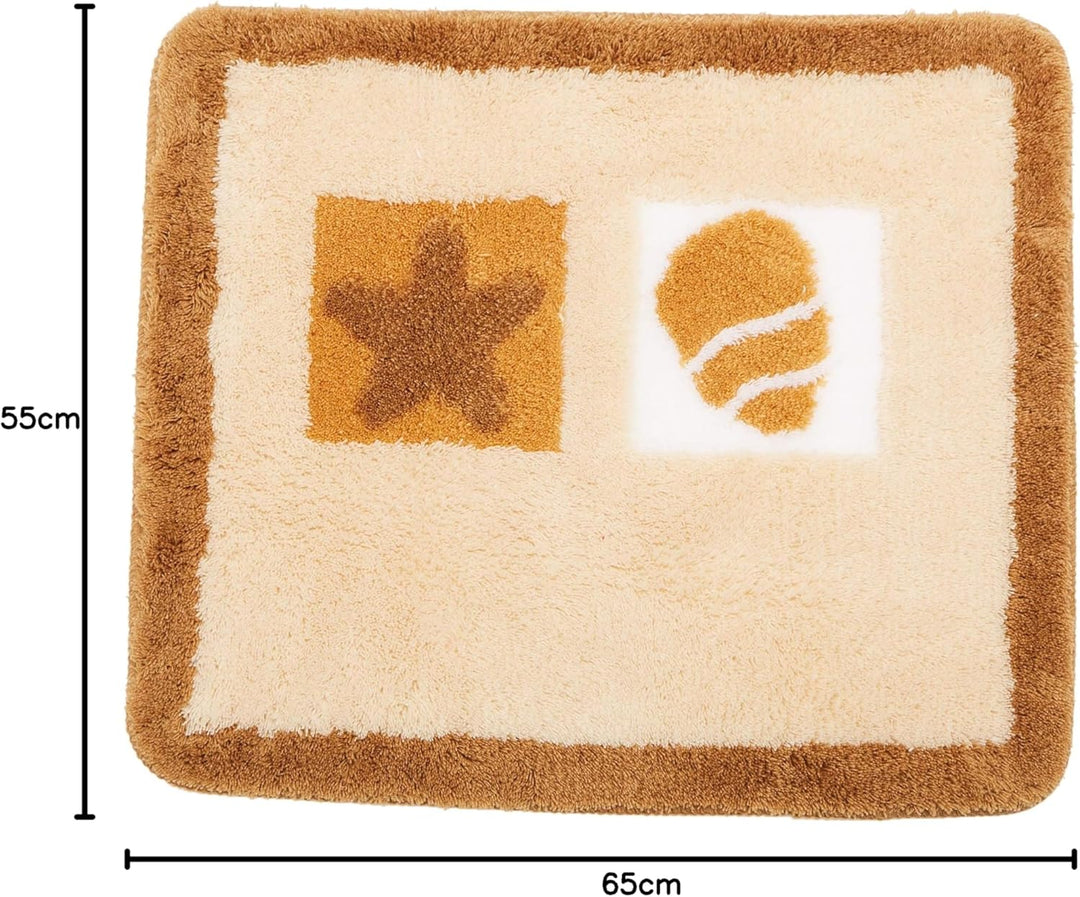 Kleine Wolke Badteppich Beach Sandbeige 55 x 65 cm 55 x 65 cm (Rechteckig), 55 x 65 cm (Rechteckig)