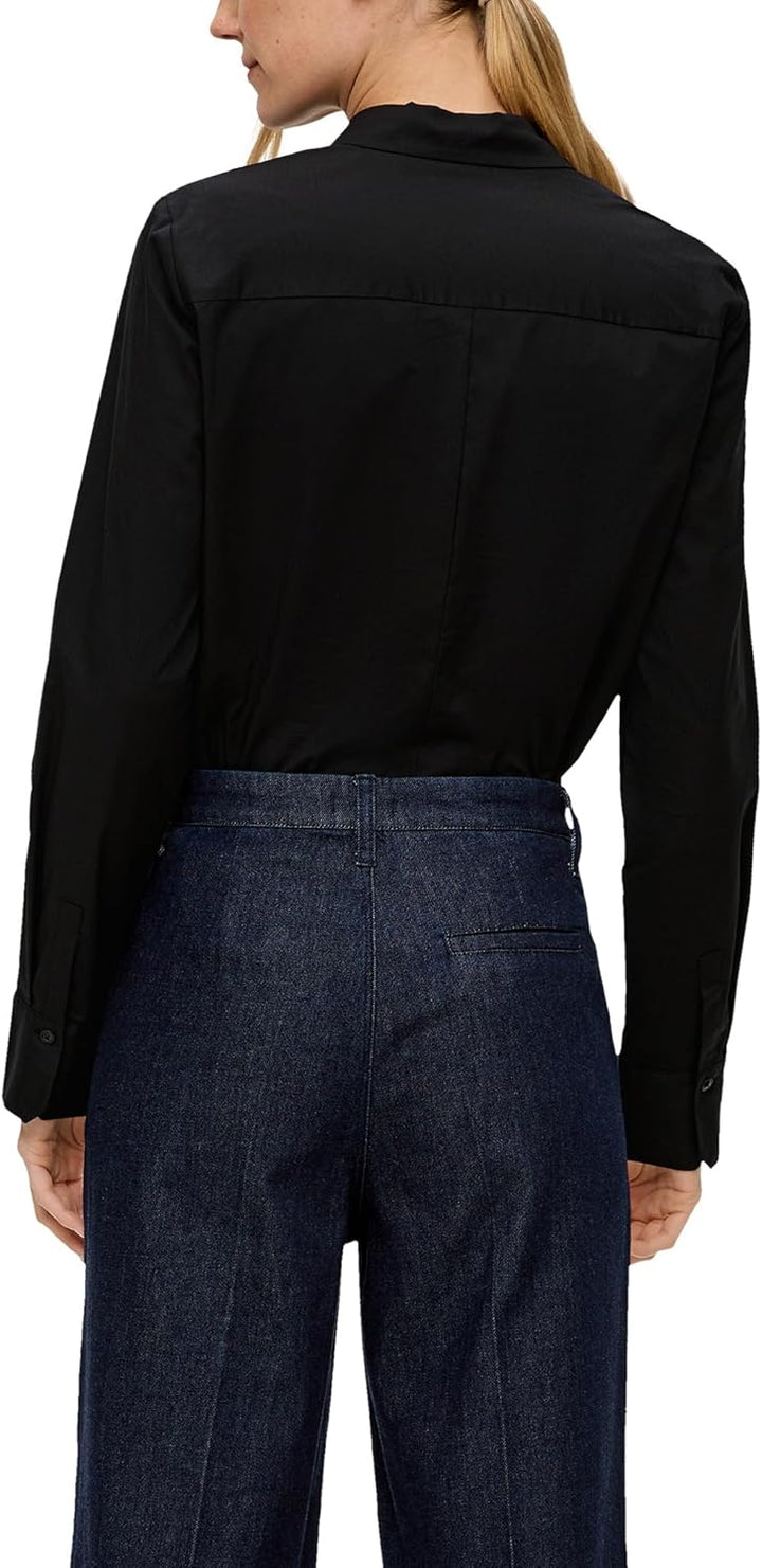 s.Oliver BLACK LABEL Bluse mit Ziernähten 34 Hellblau, 34 Hellblau
