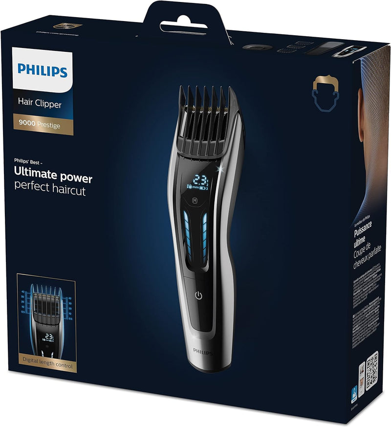 Philips Series 9000 Haarschneider mit 400 Längeneinstellungen, langlebigen Titaniumklingen & digital