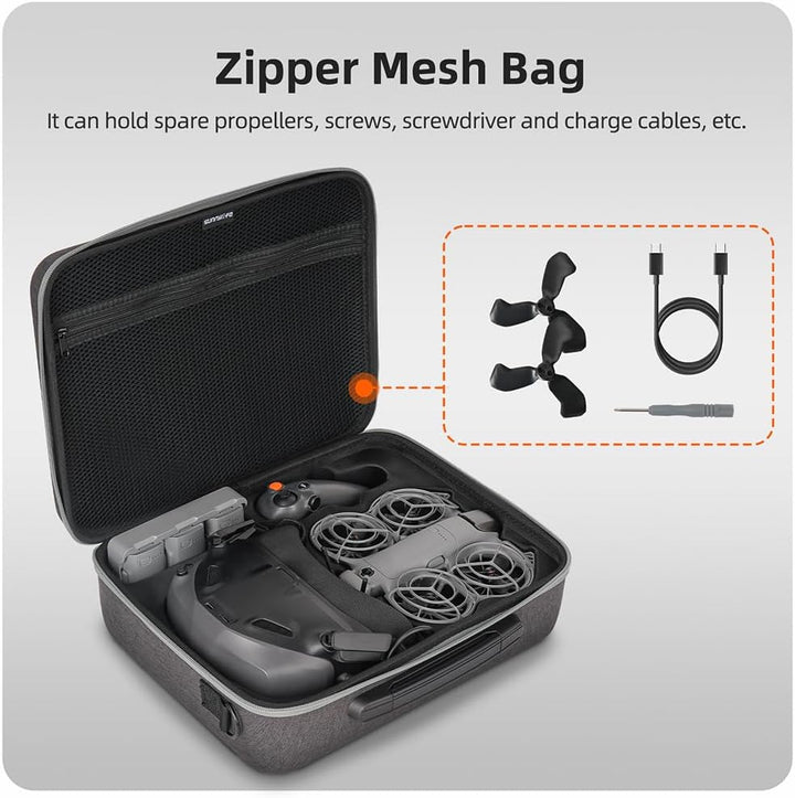 Tragetasche für DJI Neo 2 Motion Fly More Combo, tragbare Reise-Aufbewahrungs-Schultertasche für Gog