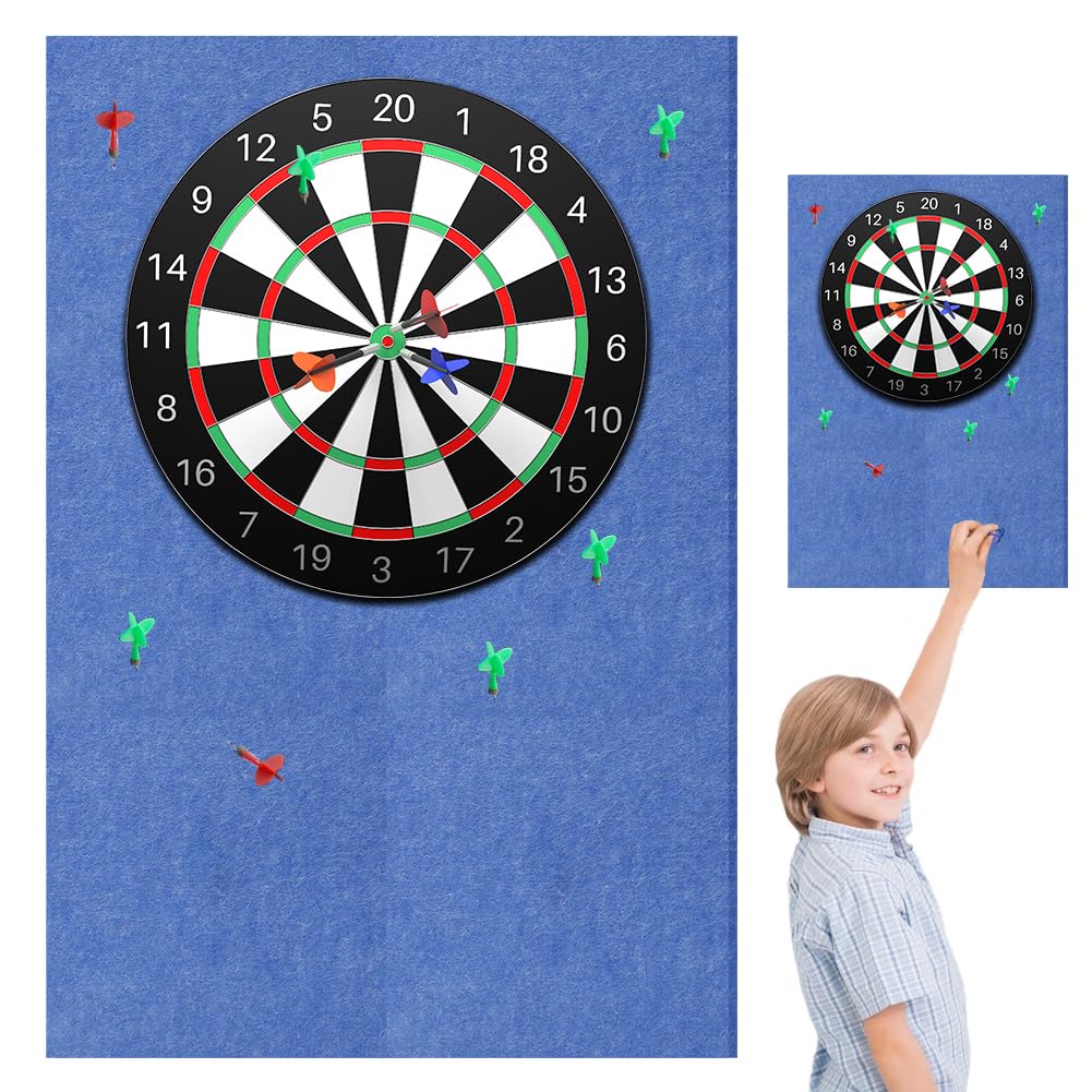 Dartboard Wandschutz, Filz-Dartboard-Wandschutz Selbstklebend Dartscheiben Umrandung, Dart Wandschut