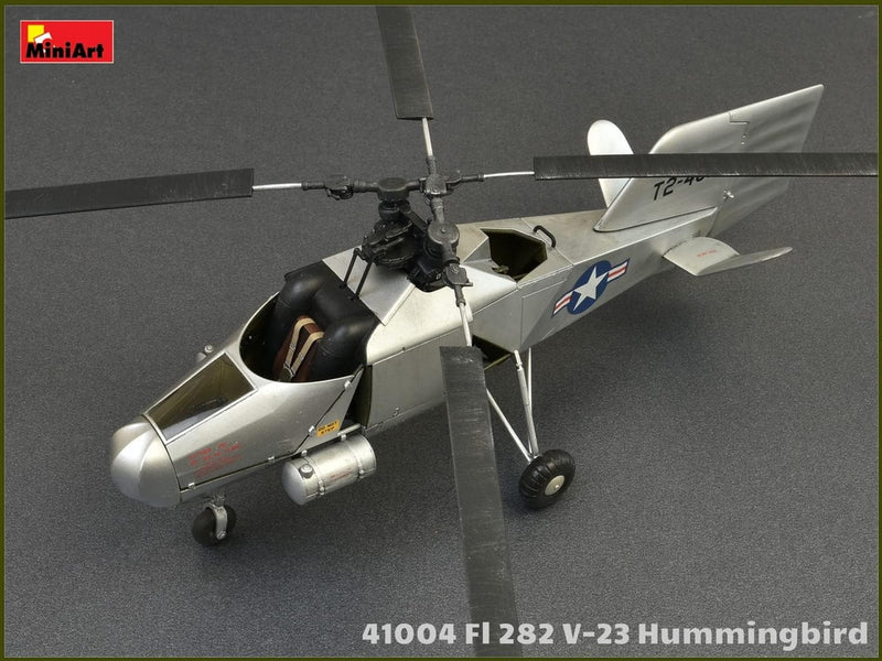 MiniArt 41004 1:35 FL 282 V-23 Hummingbird Hubschrauber - originalgetreue Nachbildung, Modellbau, Pl