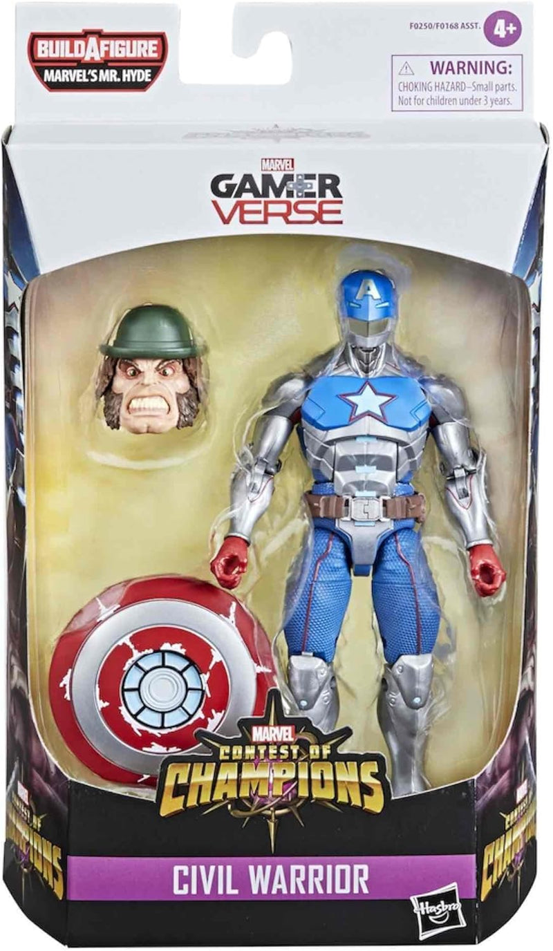 Hasbro Marvel Legends Series 15 cm grosse Civil Warrior Action-Figur zum Sammeln, mit Schild, ab 4 J