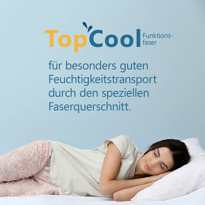 PROCAVE TopCool Qualitäts-Bettdecke für den Sommer 260x220cm, Soft-Komfort-Bettdecke, kochfeste Step