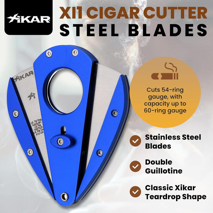 Xikar Cutter Xi1 Metall Blau (100BL), Blau