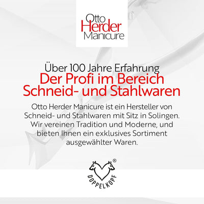 OTTO HERDER NAGELZANGE - Kopfschneider Fussnagelzange für starke Fussnägel 14cm aus Edelstahl 2cm Sc
