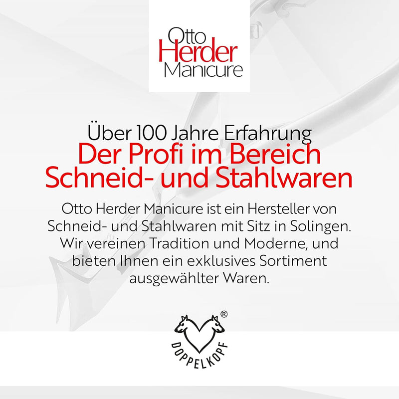 OTTO HERDER NAGELZANGE - Kopfschneider Fussnagelzange für starke Fussnägel 14cm aus Edelstahl 2cm Sc
