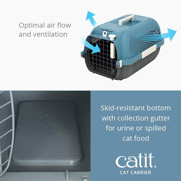 Transportbox für Katzen, Klein, Blaugrau Blaugrau Small, Blaugrau Small