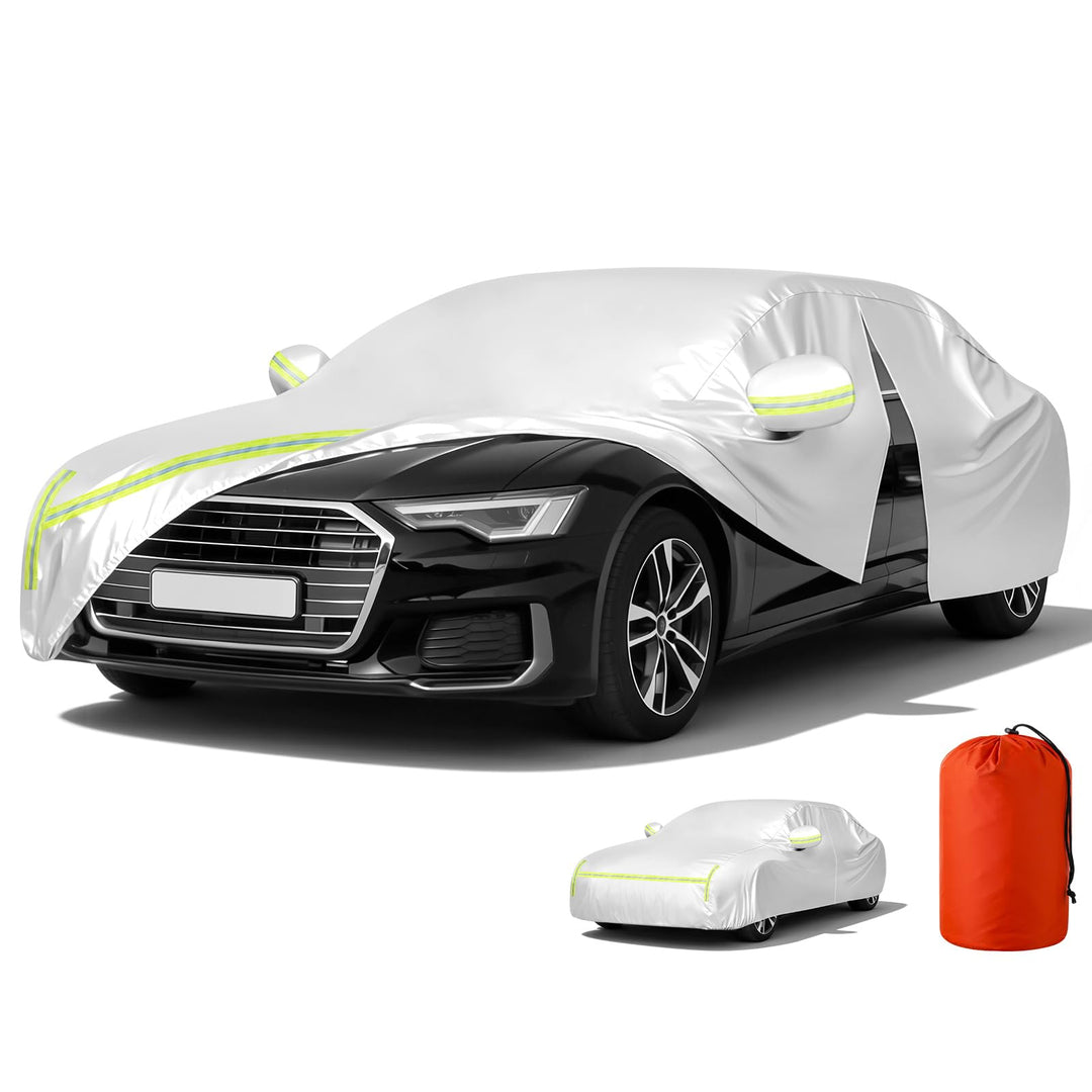 Auto Abdeckplane, Staubdicht Wasserdicht Autoabdeckung für Sommer & Winter, UV-Schutz Regen Sonne Sc
