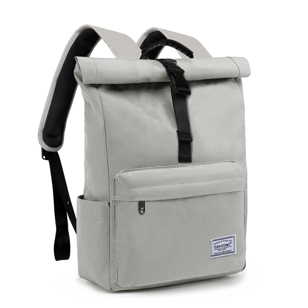 TANTOMI Rucksack Damen Herren, Rucksack Laptop Tasche 15,6 Zoll, Laptop Rucksack Damen Herren weit ö