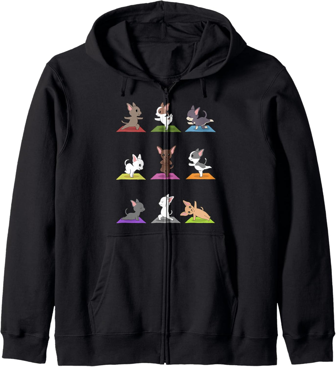 Chihuahua Yoga für einen Yoga Workout Fan Kapuzenjacke