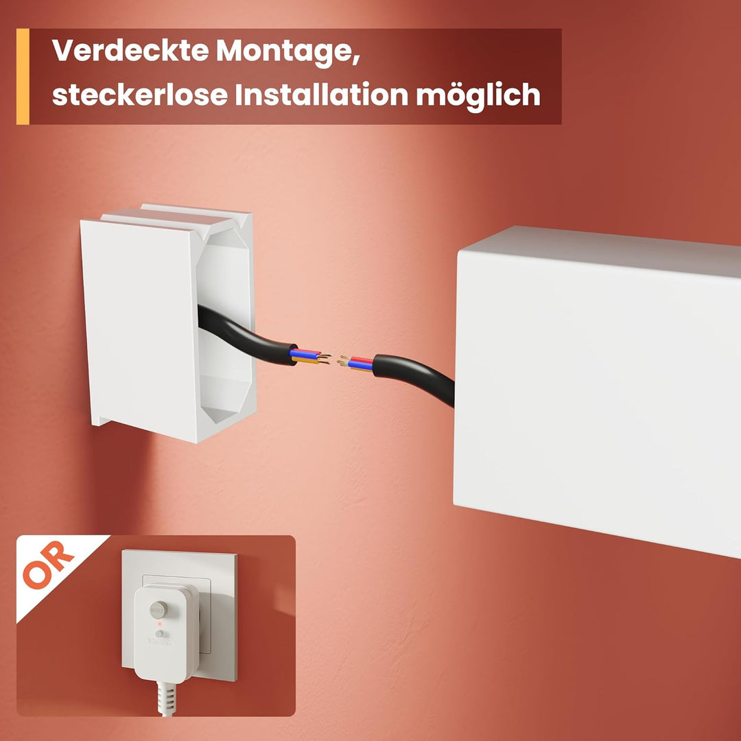 SONNI Elektrischer Handtuchheizkörper 700x450mm, 180° Schwenkbar, 120W Carbonfaser Handtuchwärmer mi