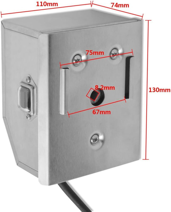 vidaXL Grill Rotisseriespiess mit professionellem Motor Stahl 1200 mm, 1200 mm
