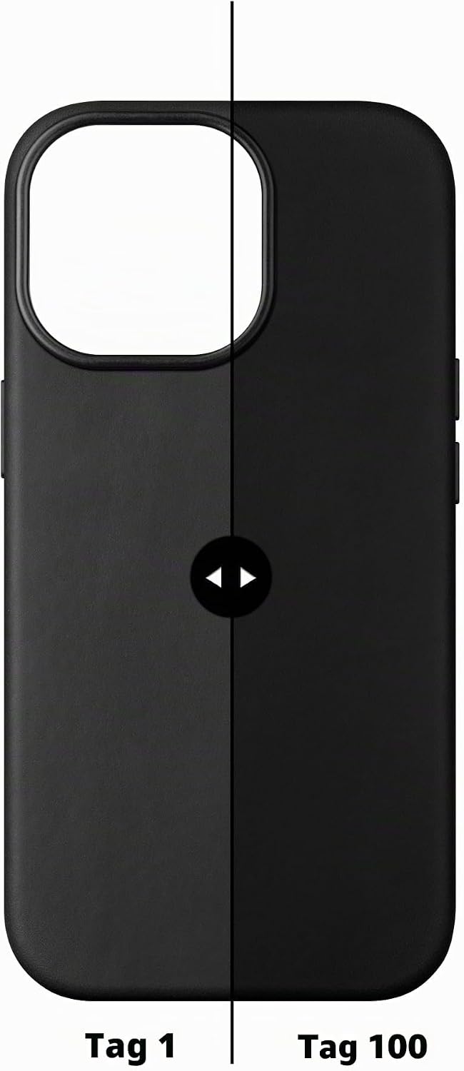 maogoam Echt Leder Hülle für iPhone 14 Pro Max, Vintage Crazy Horse Leder Case, Kompatibel mit MagSa