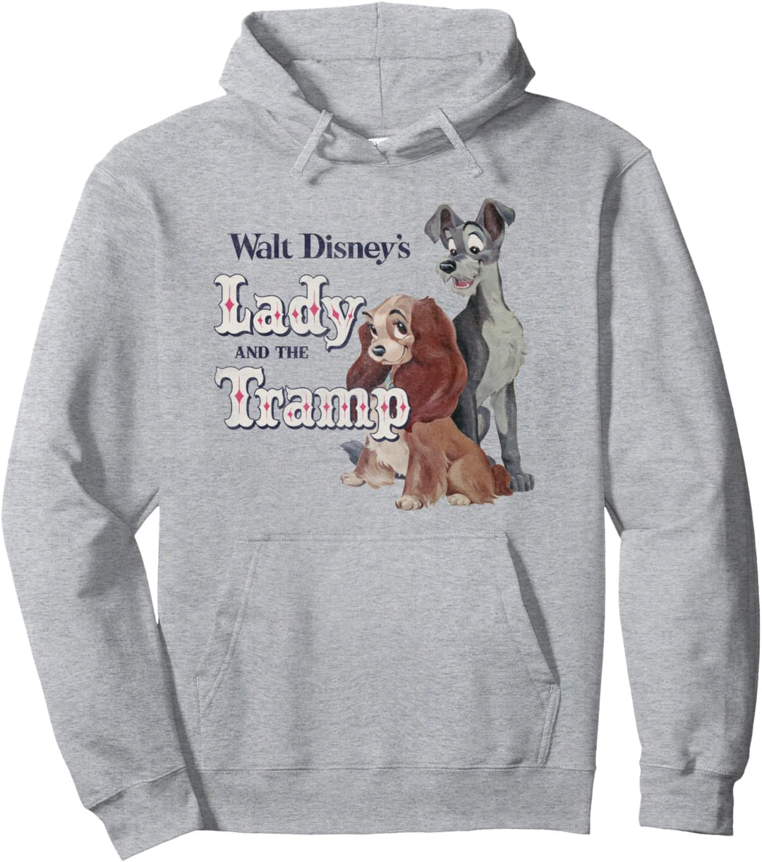 Disney Lady And The Tramp Classic Logo Pullover Hoodie
