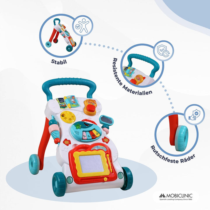 Mobiclinic®, Lauflernwagen, mit Musik und Lichtern, Einstellbare Geschwindigkeit, Herausnehmbare Spi