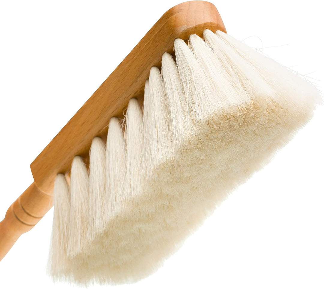 Redecker Staubbürste Tisch-Kehrer Handbesen Ziegenhaar 25 cm