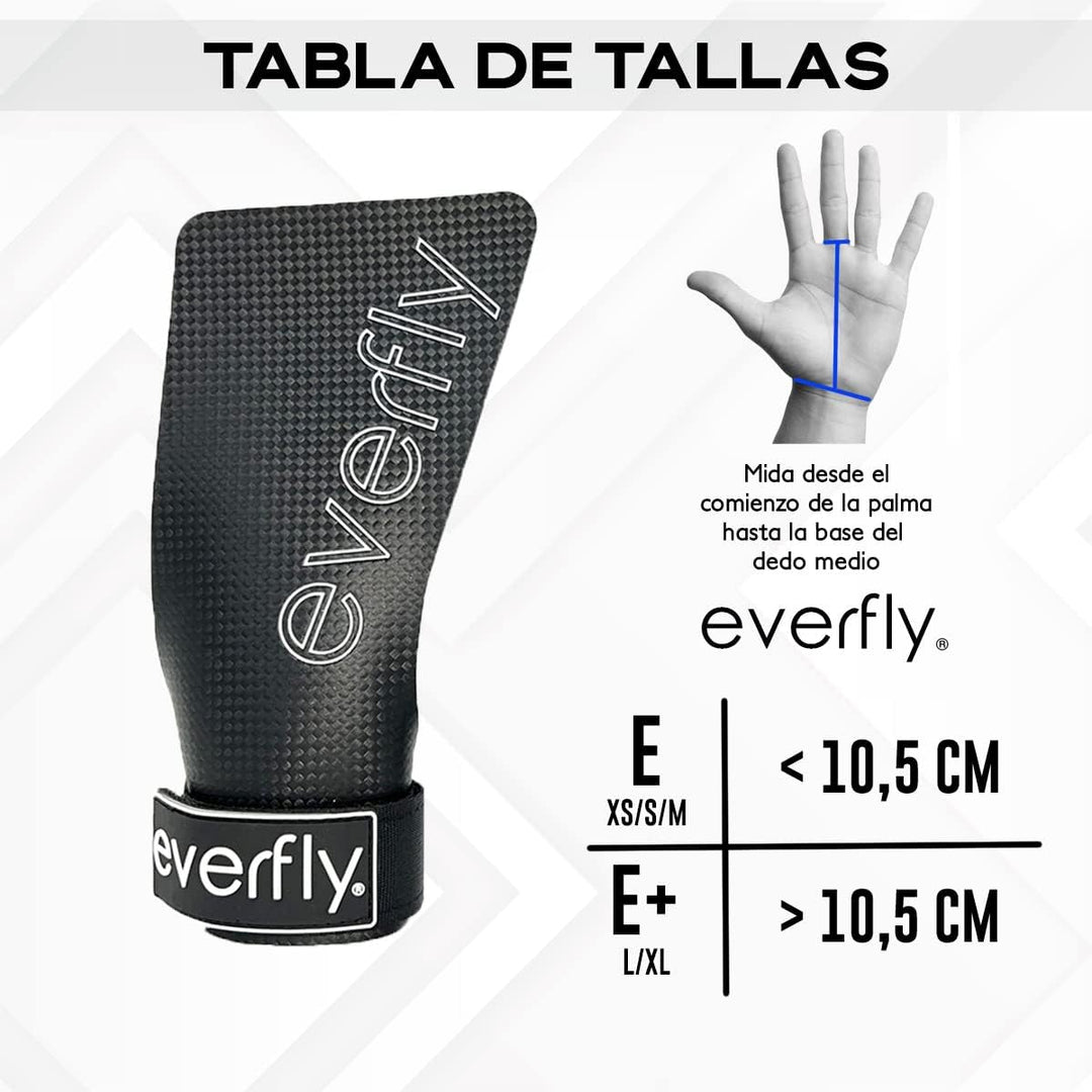 Everfly Fitness Handschuhe für Crossfit - Grips Herren Damen - Ohne Löcher - Carbonfaser - Trainings
