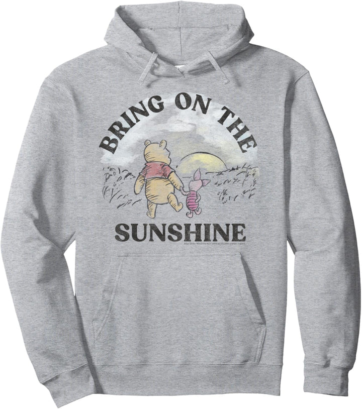 Disney Winnie The Pooh Piglet And Pooh Bring On The Sunshine Pullover Hoodie