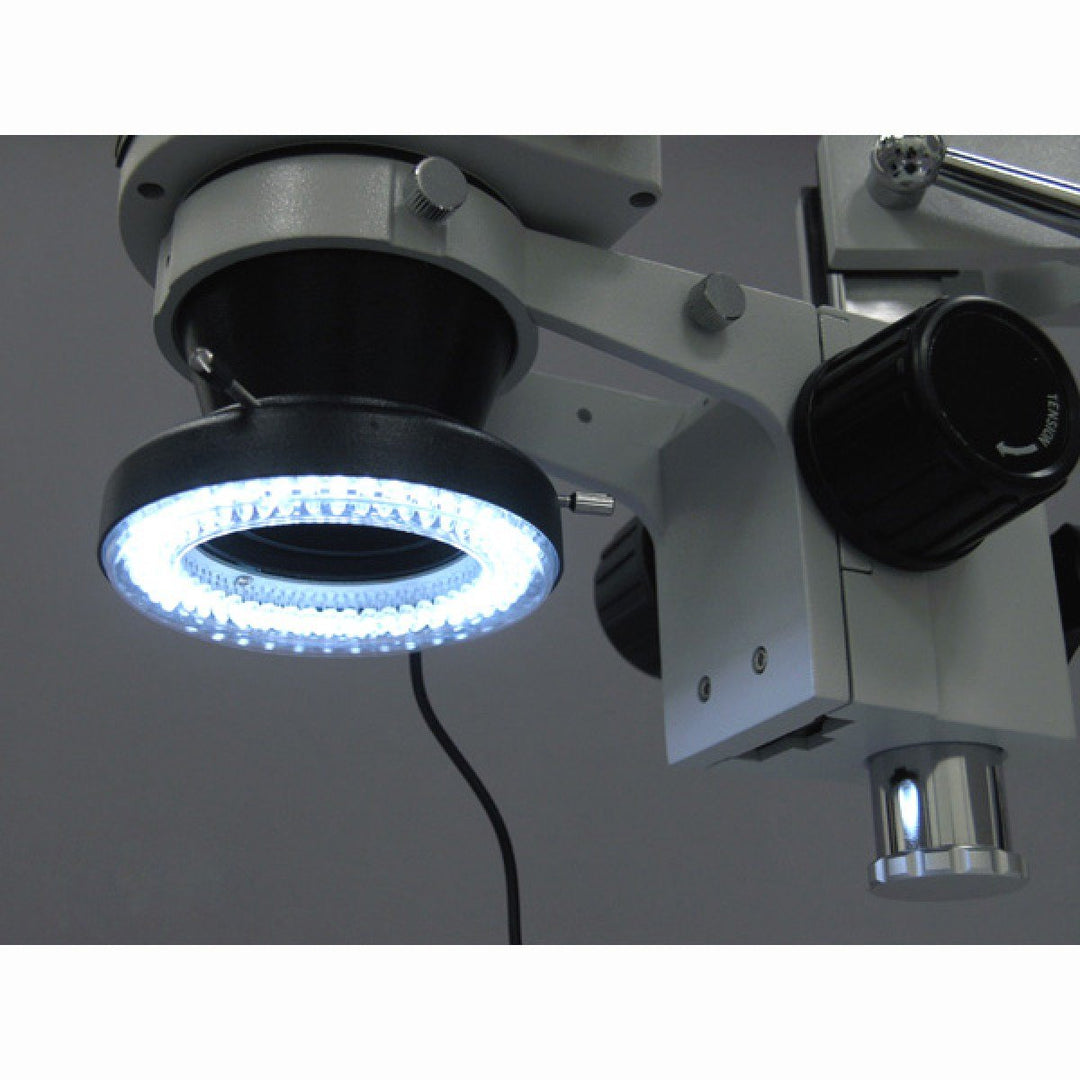 AmScope SM-4TZ-144-5MT Schaltkreis Zoom Stereomikroskop mit 144 LED Licht und 5MP Digitalkamera, 3.5
