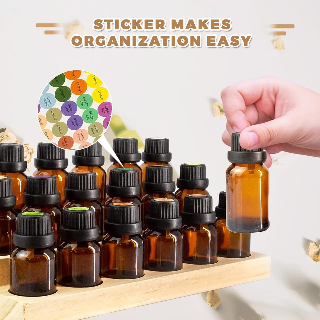 3-Lagen mit 18 Loch Hölzern für Ätherisches Öl Display Ständer, Aromatherapie Öle Organizer Ätherisc