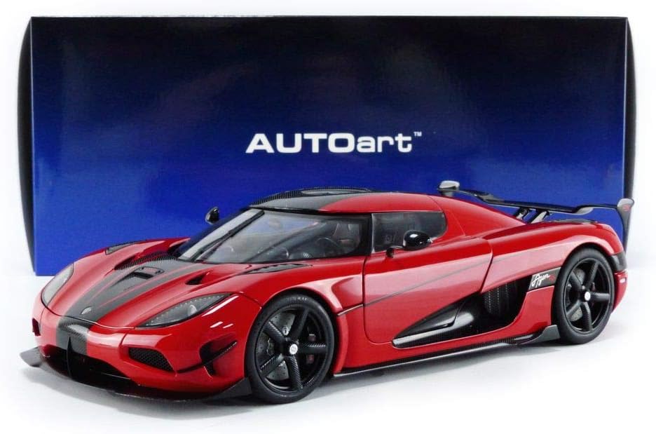 AUTOart 79022 Miniaturauto aus der Kollektion, Chilli Rot/Schwarz