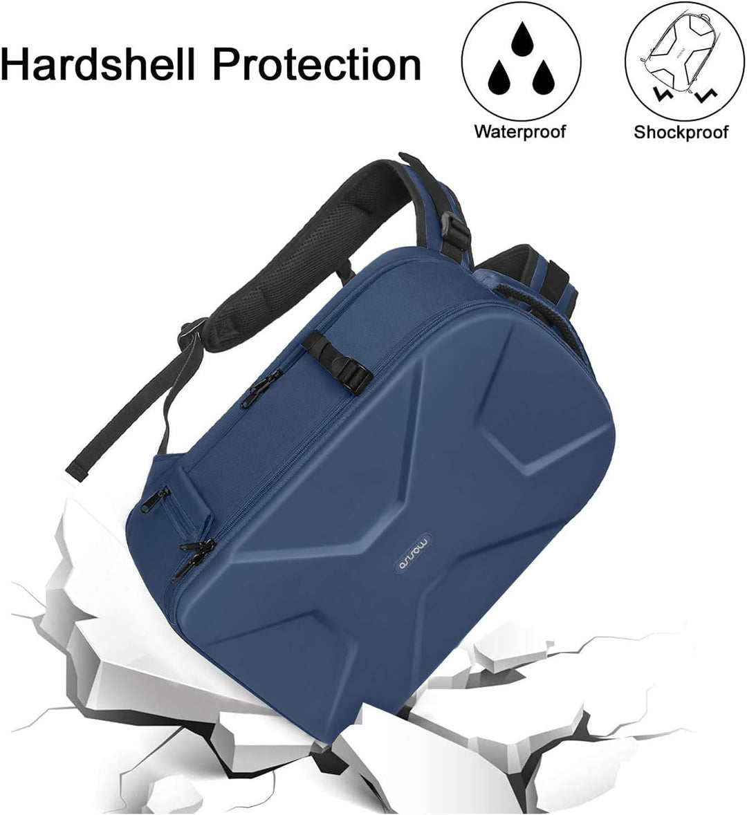 MOSISO Kamera Rucksack, DSLR/SLR/Spiegellose Fotografie Kameratasche 15-16 Zoll Wasserdichte Hartsch
