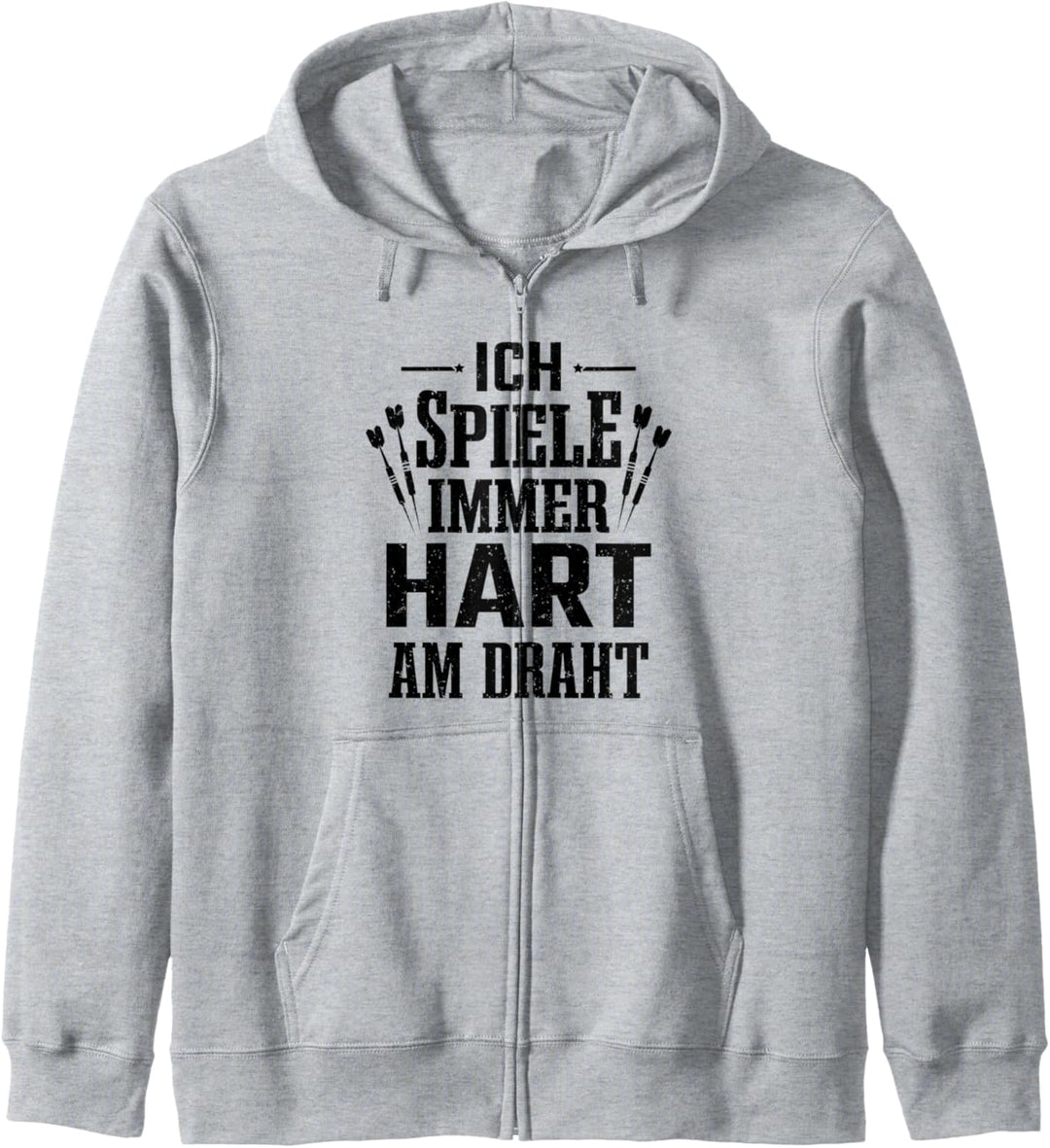 Darts Dartspieler Ich Spiele Immer Hart Am Draht Dart Kapuzenjacke