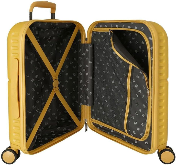 Pepe Jeans Chest Kabinentrolley Ocker, 40 x 55 x 20 cm, starr, ABS-Verschluss, integriert, 37 l, 3,2