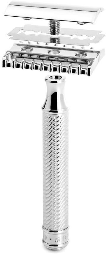 MÜHLE TRADITIONAL R41 Doppelschneidiger Sicherheitsrasierer (offener Kamm) für Herren – perfekt für
