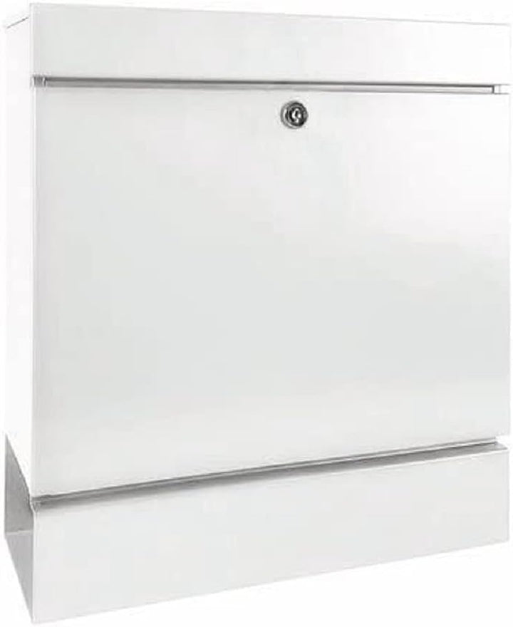 BURG-WÄCHTER Briefkasten Edelstahl mit Zeitungsbox, DIN C4 Einwurf-Format, Mit 2 Schlüssel, Seattle