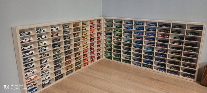 Dekoralove HOLZORGANISATOR 80X40CM für Schubladen kompatibel für Hot Wheels Schmuck Holz Aufbewahrun