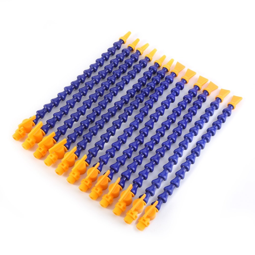 1/4 "PT Wasser Öl Kühlmittelschlauch, 12 stücke Runde Flache nase Drehmaschine CNC Maschine Flexible