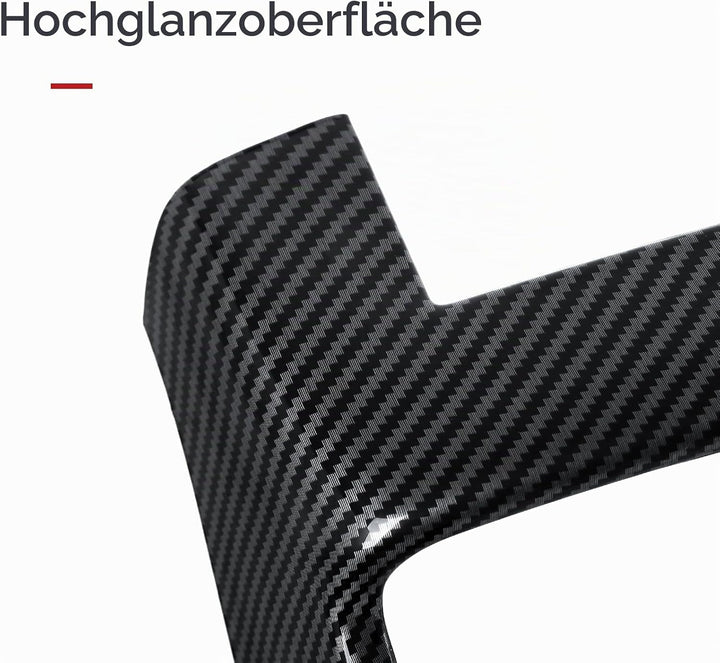 Auto Carbon Fiber Aufkleber Cover ABS Trim Kompatibel mit Audi A3 8P(2013-2020) /S3 8P(2012-2020)/RS